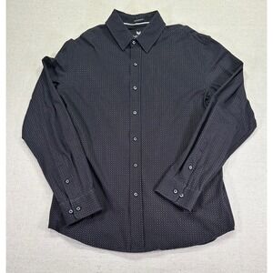 Buttercloth Mens Large Button Dress‎ Shirt Icy Cotton Long Sleeve Mint Fiber